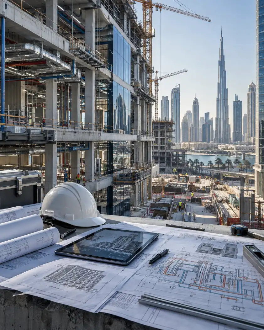 Construction project coordination and technical planning in Dubai